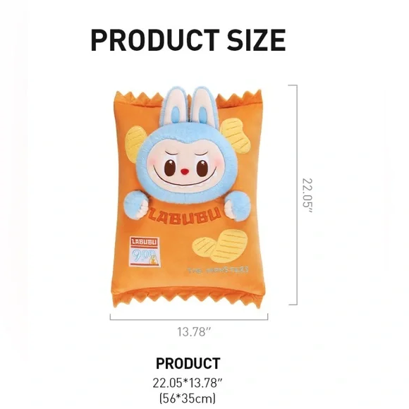 Authentic The Monsters Labubu WACKY MART - PILLOW CHIPS